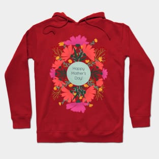 Happy mother's day floral - orange and purple Hoodie